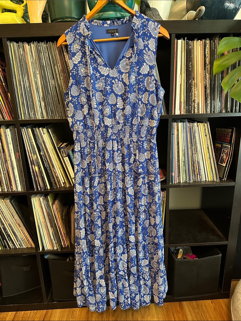 ESTATE Blue and White Floral Maxi Dress